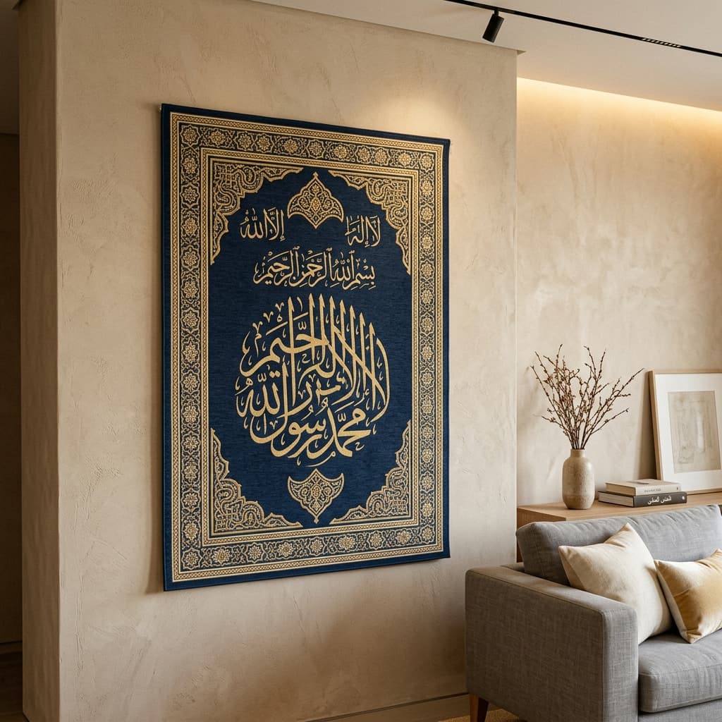 Deewar-e-Deen Calligraphy Wall Rug